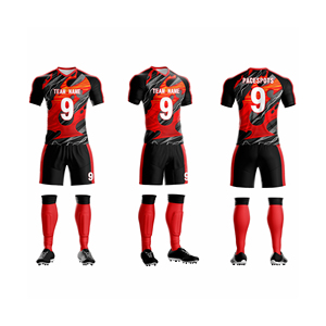 Camiseta de fútbol de hombre al por mayor con cuello en R camiseta de fútbol de diseño personalizado transpirable de alta calidad uniforme de equipo adulto - Product Image 5