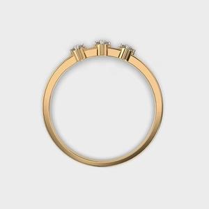 Round Lab Grown Diamond Engagement Ring Created Diamond 14K <b>Gold</b> Ring Conflict Free Diamond Ring for Women Anniversary Gift Diam - Product Image 2