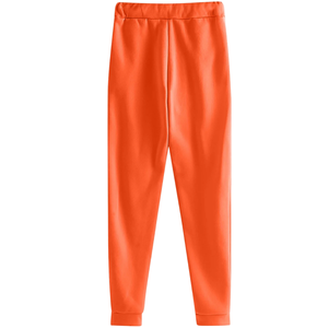 <b>Orange</b> <b>Hoodie</b> With Matching Jogger Tracksuit Casual Two Piece Set Women Streetwear Comfortable Cotton Blend Winter Outfit OEM - Product Image 6