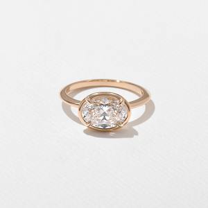 Sparkling 10K Gold Moissanite Ring E Color 2 Carat Brilliant Cut VVS2 Clarity Luxury Unisex Jewelry Venta al por mayor en línea - Product Image 1