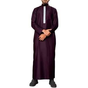 Jubba Kurta Musulmana de Dubái para Hombre, Nuevo Diseño, Tela Antiestática, Jalabiya Árabe, Surwalsal con Diseños Bordados para Hombre - Product Image 1