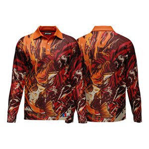 Camiseta de Pesca de Manga Larga de Talla Grande, Personalizada, de Alta Calidad, con Estampado por Sublimación, Protección Solar UPF 50, Secado Rápido, Transpirable, Antibacteriana - Product Image 6