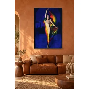 Impression sur toile Fida Rainbow Veil Oriental Dancer - Product Image 3