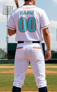 Meilleures ventes de tenues de baseball respirantes pour hommes avec logo personnalisé et noms d'équipe, vêtements de sport de couleur personnalisée, 20 ensembles MOQ - Product Image 4