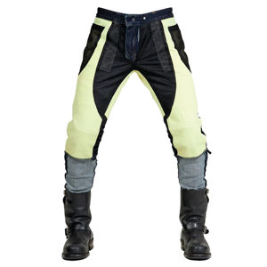 Top qualité avec armures moto moto cavalier pantalon équipement course pantalon été maille moto équitation jean - Product Image 6