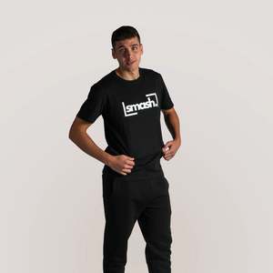 Camiseta de algodón negra para hombre Smash L - Product Image 4
