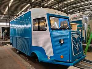 Big Coffee Van Bbq Food Trucks Mobile Retro Food Trailer Kitchen Usa air Conditioner pink Food Truck Fully Equipped - Product Image 2