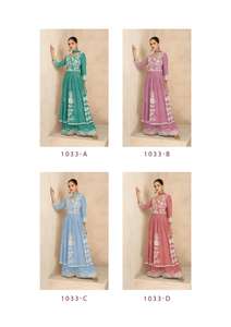 Último traje de diseñador Excelente calidad Alta demanda Heavy Reyon Kurti Pant & Dupatta con bordado Trabajo Mujer Moda - Product Image 6