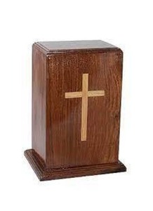 Diseño de Cruz de latón Urnas de cremación de madera hechas a mano Urnas funerarias decorativas para hombres y mujeres a bajo precio - Product Image 3
