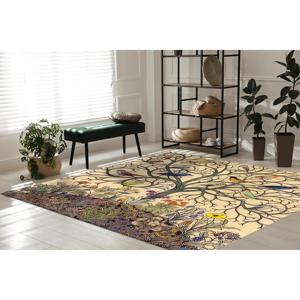 Birds on Tree Branches <b>Rugs</b>, Printed <b>Rug</b>, Colorful, Nursery Decor,<b>Chenille</b> <b>Rug</b> - Product Image 3