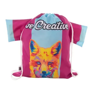 CreaDraw T RPET Borse Sportive Promozionali Sostenibili con Coulisse per Merchandising - Product Image 6