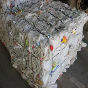 回收HDPE奶瓶废料/hdpe滚筒废料/HDPE奶瓶薄片hdpe塑料废料价格批量供应LDPE塑料薄膜