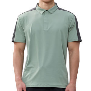 Athlétique Printemps Hommes Golf pour Chemises Polyester/Coton Solide Tricoté Manches Courtes Haute Qualité Respirant Été Sportswear - Product Image 1