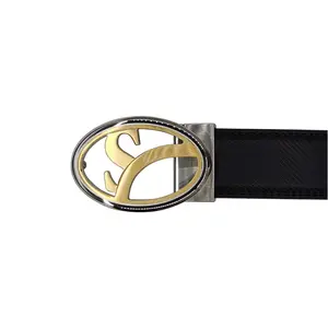 35mm New mens belts 304 SS High quality automatic buckle pin double-sided custom logo mens belt buckle