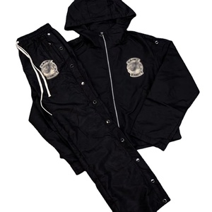 ชุดวอร์มกันลมสำหรับผู้ชายชุดวอร์มผ้าฝ้ายไนลอนสำหรับวิ่งจ็อกกิ้งสะท้อนแสงโลโก้ตามสั่ง - Product Image 3