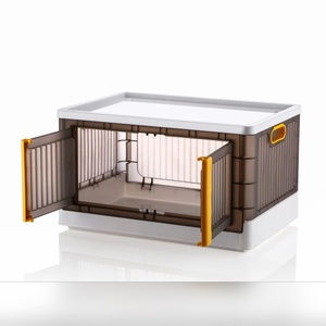 Grande boîte de rangement en plastique vierge de 100 L, conteneur empilable de qualité industrielle avec poignée pour la logistique et le stockage alimentaire - Product Image 1