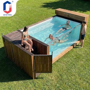 Piscina de Acrílico de Lujo, Piscina Elevada con Sistema de Filtración Integrado, Piscina Exterior Prefabricada para Hoteles y Villas - Product Image 4