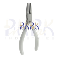 Alicates de punta plana de acero inoxidable de alta resistencia de 160 mm con mangos de PVC, mordazas lisas, para crimpado, pelacables, fabricación de joyas, pesca, OEM