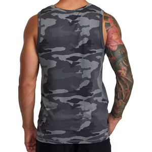Camisetas sin mangas para hombre de la mejor calidad, con logotipo personalizado, de color sólido, talla grande, transpirables, para gimnasio y entrenamiento. - Product Image 6