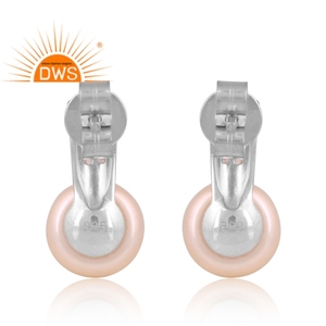 Pendientes de Plata de Ley con Circonita Cúbica Natural y Perla, Joyería Personalizada para Mujer, Regalo para Ella - Product Image 4