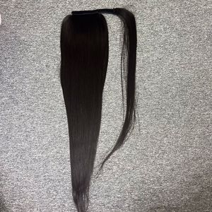 Vente en gros d'extensions de queue de cheval 100% cheveux vierges bruts vietnamiens cheveux raides extension de cheveux humains pour les femmes noires - Product Image 5