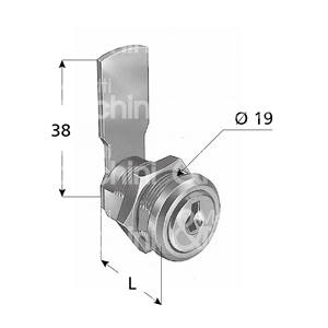 Conjunto CILINDRO UNIVERSAL con tuerca roscada Cilindro de láminas niqueladas - Product Image 1