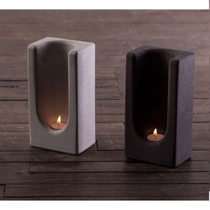 Bougeoir à bougie chauffe-plat en bois contemporain au design unique pour la décoration intérieure Fêtes de mariage de Noël - Product Image 4