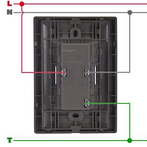 Doppia presa, MXIOX-002, 2 pezzi, contatto doppio, 125-250 V CA, 15 A, 50/60 Hz, argento/oxford, acciaio inossidabile/PC. - Product Image 3