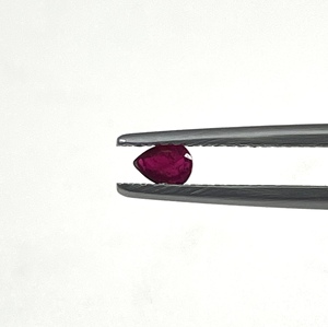 High Quality Natural <b>Ruby</b> African Heated Calibration Size 3x4mm Pear Cut Reddish Pink Color Loose Gemstones for Jewellery Making - Product Image 3