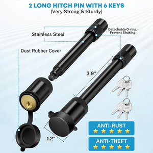 AMBITION Kit <span class=keywords><strong>d</strong></span>'<span class=keywords><strong>attelage</strong></span> de remorque réglable de 6 "pour récepteur de 2" 2.5 "avec 3 billes 1-7/8" 2 "2-5/16" 12500 LBS - Product Image 5