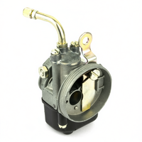 Nouveau carburateur en aluminium Pinasco SHA 13-13 pour système d'alimentation de scooter, fabriqué en Italie, avec joint inclus