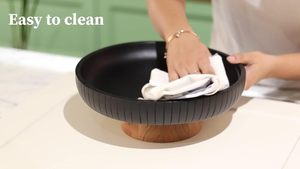 Elegant Wooden Serving <b>Bowl</b> for Home Decor Kitchen Table Essential Perfect for <b>Snacks</b> Serving Festive Holiday Design MULTICOLOR - Product Image 6