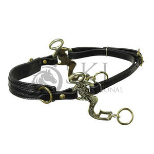 Personnalisable en cuir véritable noir marron élégant réglable Cavemore Bitless Horse Bit boucles rembourrées produit équestre en acier - Product Image 2