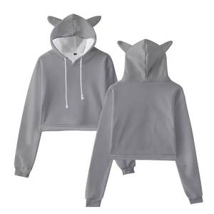 Dans Pkaistan Tendance Womens Crop Hoodies Respirant Durable Plain Crop Hoodies Tissu de haute qualité - Product Image 3