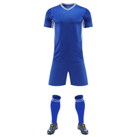 Maillot de football personnalisable à prix de gros, imprimé par transfert thermique, tenue de sport durable 100 % polyester pour équipes de football