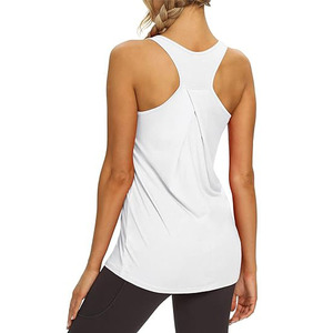 Débardeur d'entraînement d'été pour femmes Eveless séchage rapide tissu tricoté durable chemise de Sport sublimée à la mode en gros - Product Image 2