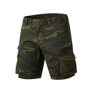 2025 nouvelle mode personnalisable hommes Cargo Shorts motif solide 100% coton Style décontracté avec poches personnalisées - Product Image 6