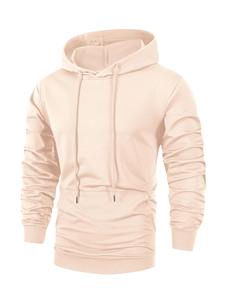 Sweat à capuche en polaire à carreaux pour homme, chaud, respirant, écologique, manches longues, pull à capuche en polyester/coton, pour l'extérieur - Product Image 5