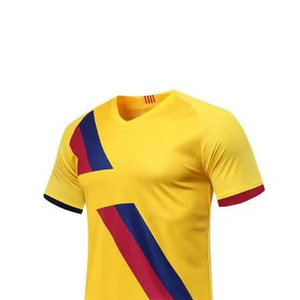 Color amarillo, venta al por mayor, ropa de equipo suelta, uniforme de fútbol, Camiseta deportiva personalizable, camiseta de fútbol - Product Image 5