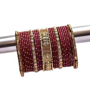 Juego de Brazaletes de Moda con Bordado Hecho a Mano de la Mejor Calidad, Joyería Nupcial de Lujo para Mujer, Aleación de Cobre, Colores y Tamaños Personalizados - Product Image 1