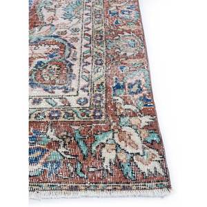 Tapis en laine bleue vintage fait main Pae-1497, à poils longs, rectangulaire, motifs abstraits, pour la maison, le salon ou le couloir, pour adolescents - Product Image 4