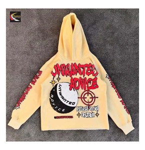 Own Logo Triple High Waist <b>Patch</b> Sweatpants and Hoodie with Trendy Embroidery Zipper Hooded Collar Tracksuit Set - Product Image 3