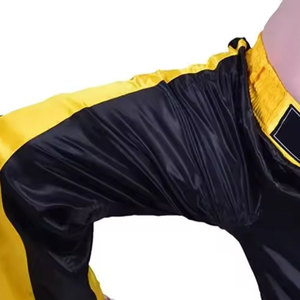 Men MMA Trousers Front Logo Lightweight Breathable Quick Dry Spandex/Polyester High Quality Training Sports Martial Arts <b>Gym</b> - Product Image 2