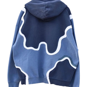 เสื้อฮู้ดสำหรับผู้ชายโอเวอร์ไซส์ผ้าฟลีซ100% โอเวอร์ไซส์เปิดไหล่ปล่อยช่วงฤดูหนาว - Product Image 2