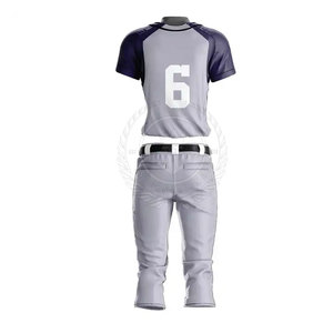 Uniformes de Béisbol Transpirables de Alta Calidad, Ligeros, 100% Poliéster, Colores y Logotipos Personalizados, Cuello en V, Bolsillos, Servicio OEM - Product Image 2