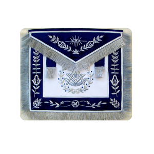 Masonic Grand Lodge Past Master Delantal Bordado a mano Lingote Delantal masónico - Product Image 4