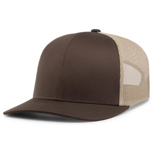 Gorra de béisbol de algodón 100% personalizada con bordado de fuente en inglés antiguo, estampado de logotipo, ala curva, resistente al agua, gorra de camionero de 5 paneles - Product Image 1