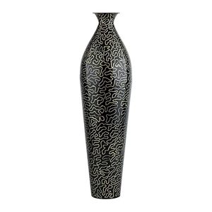 Black Handcrafted Flower <b>Vase</b> a Beautiful Fusion of Artistry and Texture for Elegant Floral Arrangements - Product Image 2