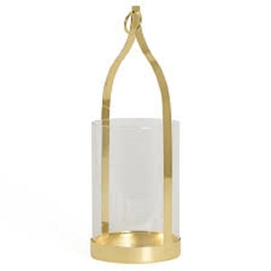 Metal Tabletop <b>Glass</b> Candle <b>Holder</b> Luxury Design Decorative Galvanized Candle <b>Stand</b> for Living Room Decor Farmhouse - Product Image 3