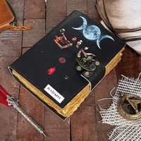 Lune Déesse Sorcellerie Potter Cadeaux Marchandise gothique Vampire Diaries Spell Journal en cuir Cahier d'écriture Deckle Edge Pap